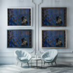 Kalevipoeg kellukesega between 1914 and 1915 Oskar Kallis framed posters mockup