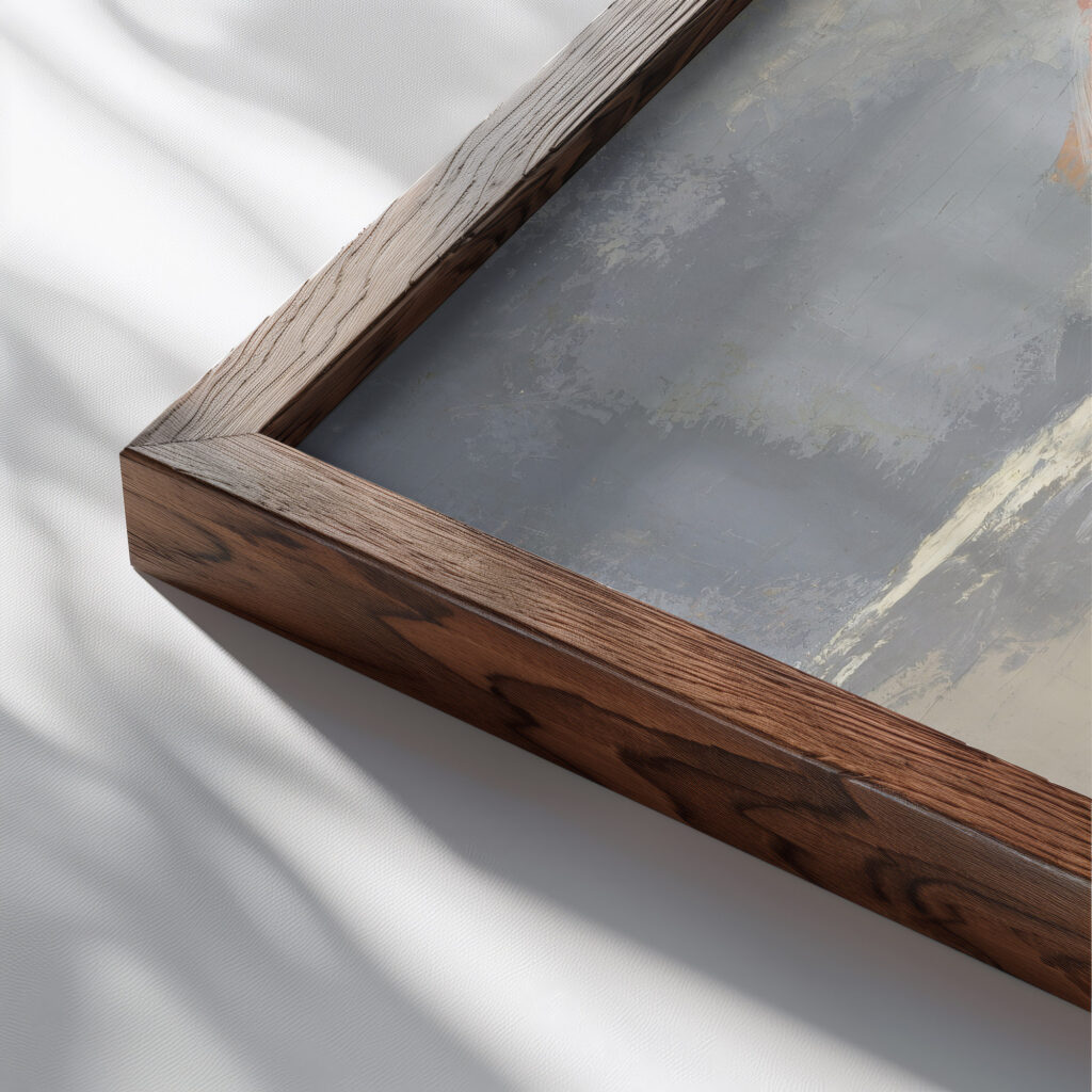 Kaluritudruk rannal 1943 Karin Luts close up dark wood mockup