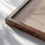 Kankaan poimuja. Todennakoisesti 1910 1912 Eero Jarnefelt close up dark wood mockup