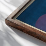 Karfreitag weibliches Portrat 1943 Karl Wiener close up dark wood mockup