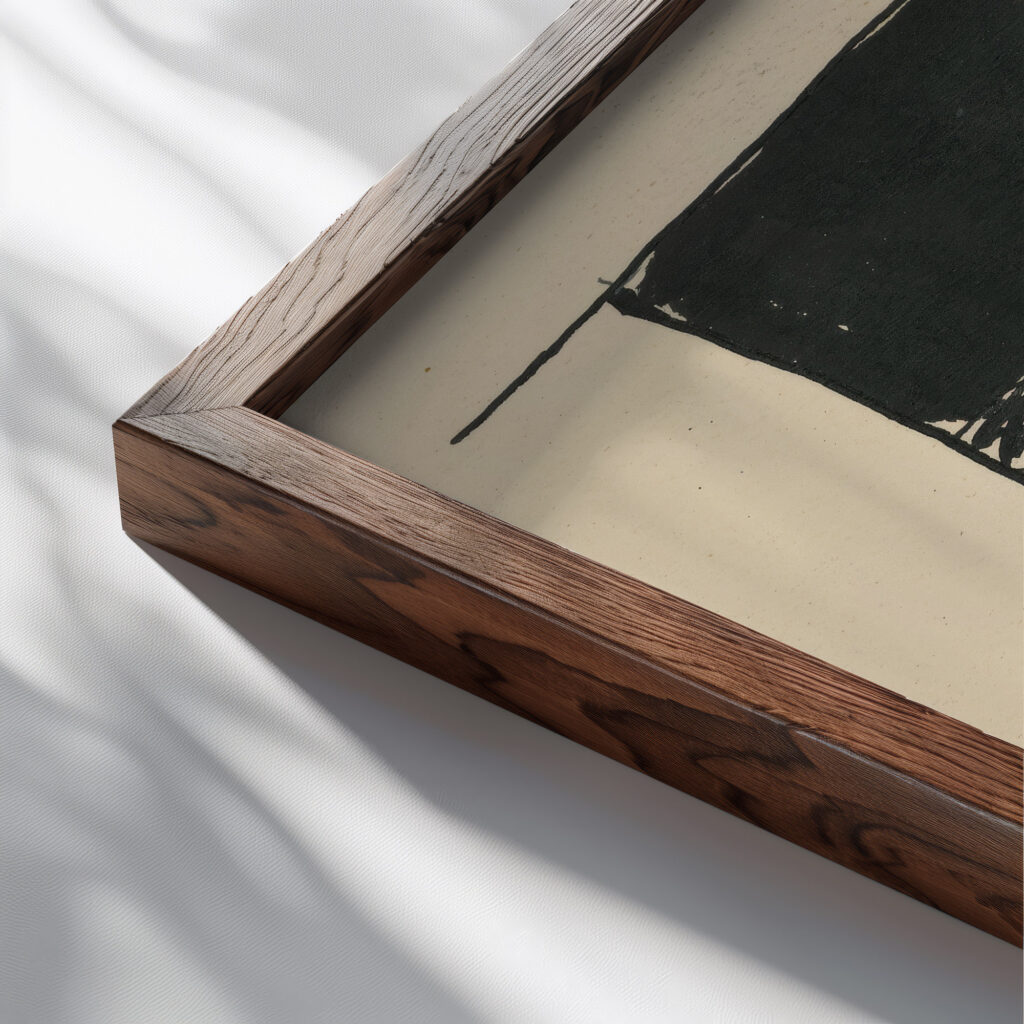 Karikatura damskej mody 1908–1912 Konstantin Kovari Kacmarik close up dark wood mockup