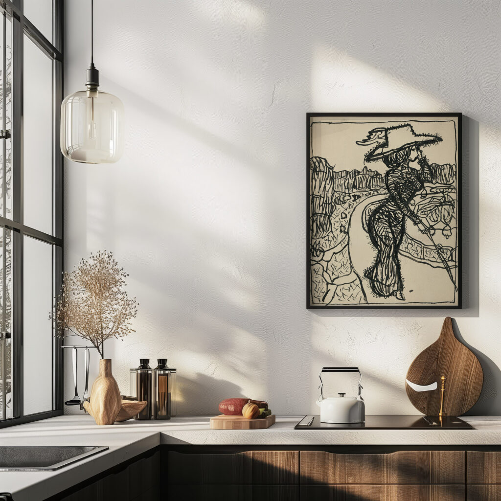 Karikatura damy 1908–1912 Konstantin Kovari Kacmarik 6 mockup