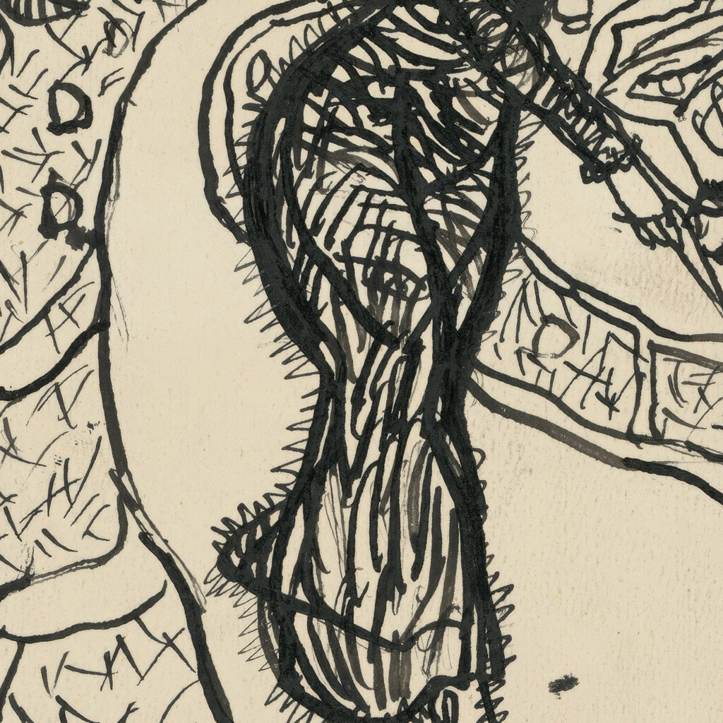 Karikatura damy 1908–1912 Konstantin Kovari Kacmarik 8 mockup