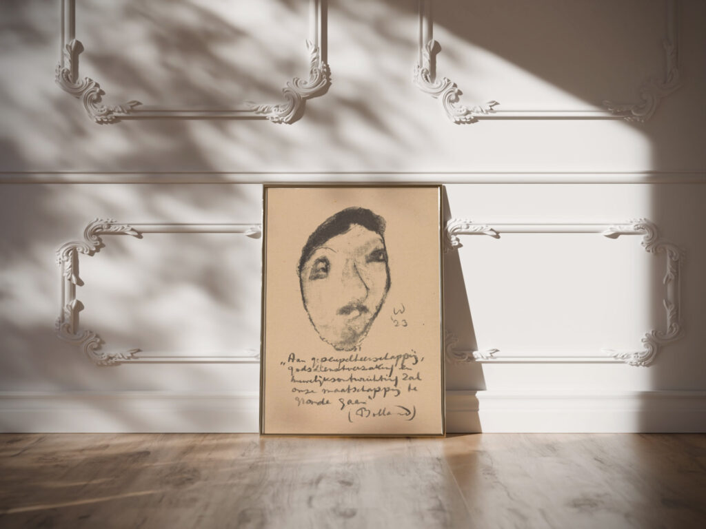 Karikatuur van Gerard Bolland 1923 Erich Wichmann video mockup