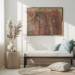 Karikatuur van Leo Gestel en zijn vrouw 1891 Leo Gestel 5 mockup