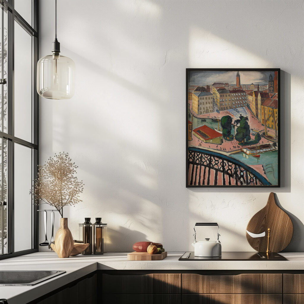Karl Johans Torg Stockholm 1914 Isaac Grunewald 6 mockup