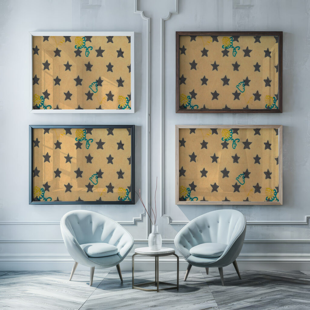 Kassiopaa Kasiopea 1910–19 Unknown framed posters mockup