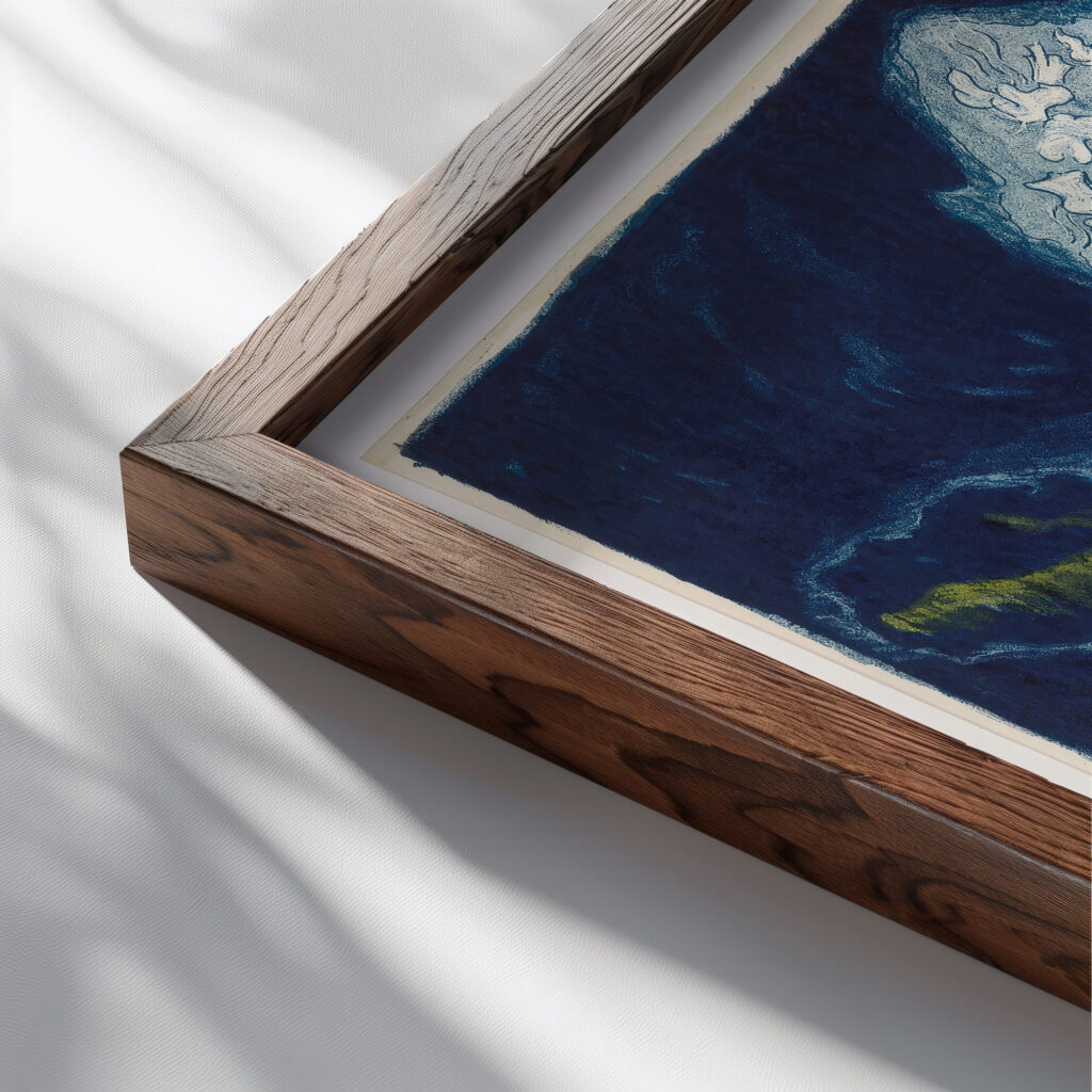 Kastanje 1922 Henri Braakensiek close up dark wood mockup