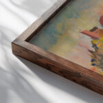 Katarinavagen 1935 Isaac Grunewald close up dark wood mockup