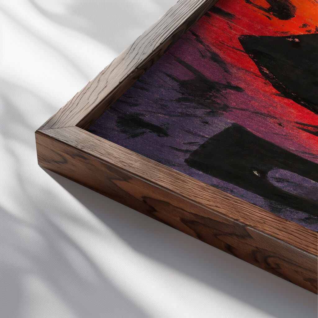 Katastrophe around 1928 Karl Wiener close up dark wood mockup