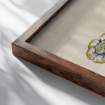 Kennet 1883 William Morris close up dark wood mockup