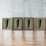 Kestnermappe Komposition One Plate P. 123 1922 23 Laszlo Moholy Nagy framed posters mockup