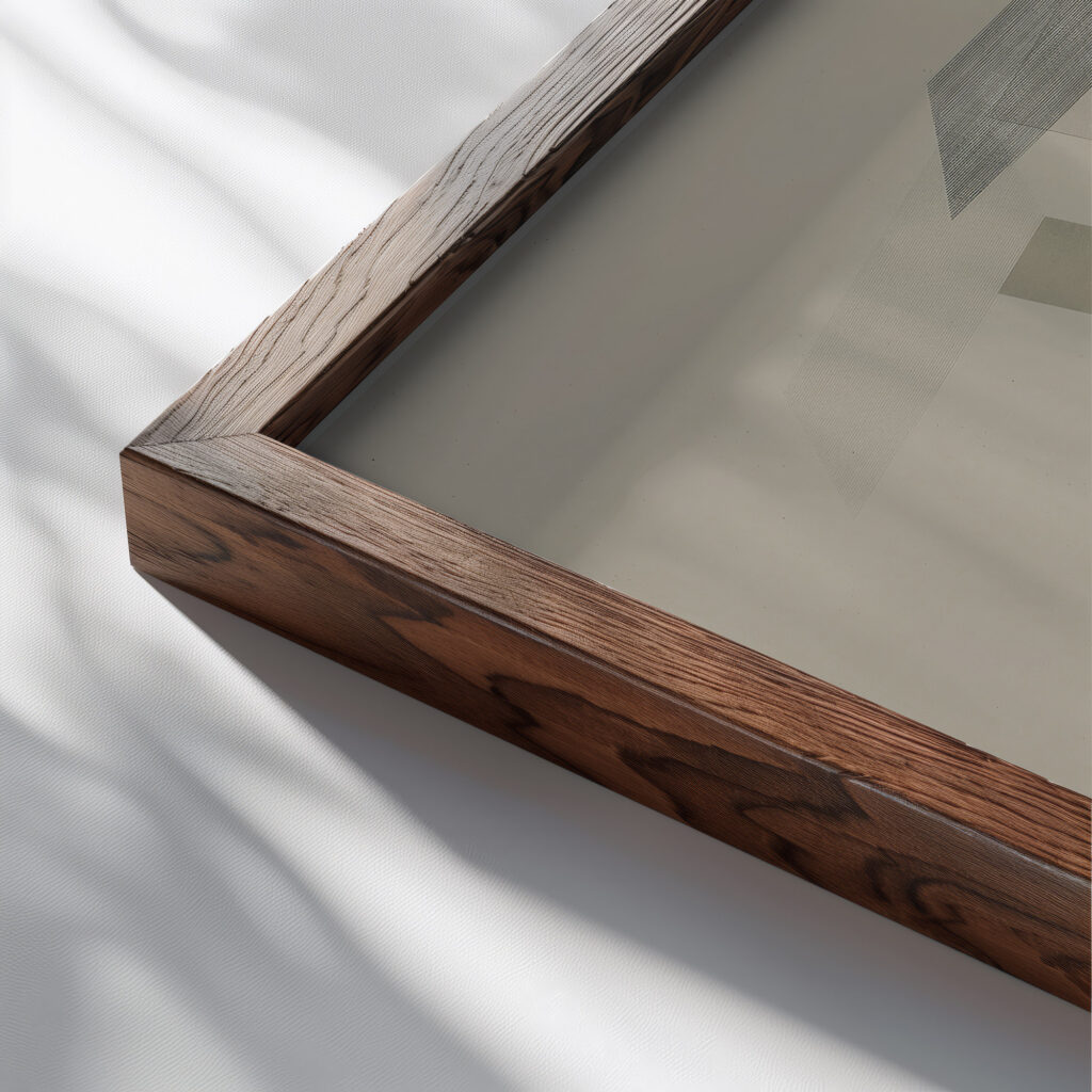 Kestnermappe Proun Rob. Levnis and Chapman GmbH Hannover 2 1923 El Lissitzky close up dark wood mockup