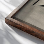 Kestnermappe Proun Rob. Levnis and Chapman GmbH Hannover 4 1923 El Lissitzky close up dark wood mockup