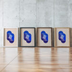 Key Blue ca. 1934 Joseph Schillinger framed posters mockup