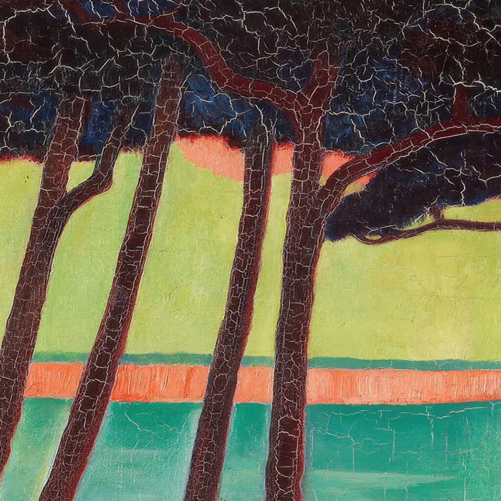 Kiefern mit roter Wolke 1909 Gustav Wunderwald 8 mockup