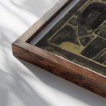 Kiemcel II c. 1868 c. 1938 Richard Nicolaus Roland Holst close up dark wood mockup