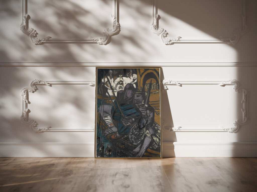 Kinder des Zwielichts – Orkus Children of the twilight – Orcus 1939 Max Beckmann video mockup