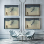 Kinderen op de duin 1905 Leon Spilliaert framed posters mockup