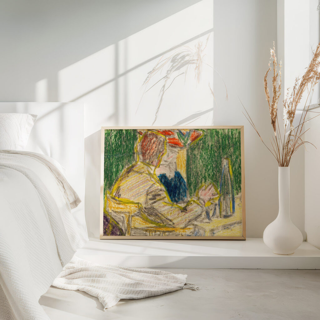 Kirchner und Dodo im Cafe Dresden 1906 Ernst Ludwig Kirchner 4 mockup