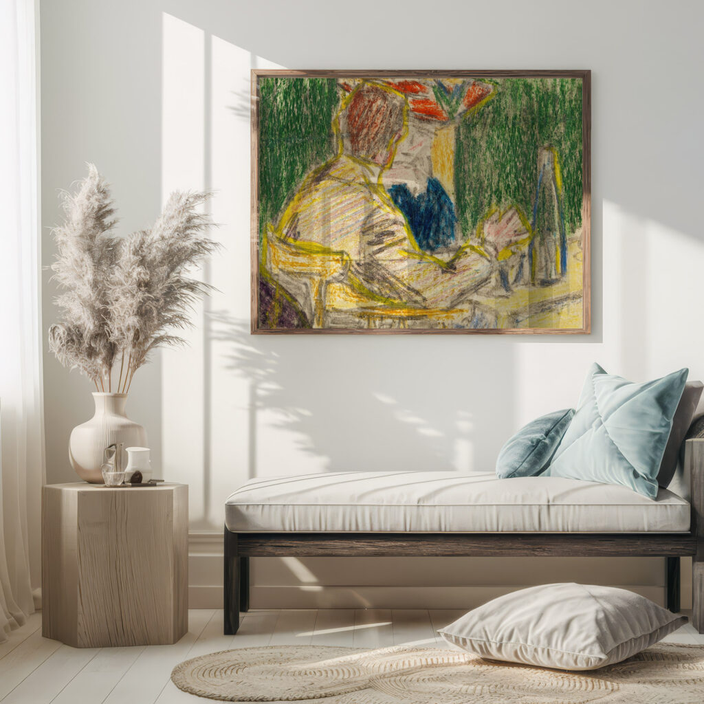 Kirchner und Dodo im Cafe Dresden 1906 Ernst Ludwig Kirchner 5 mockup