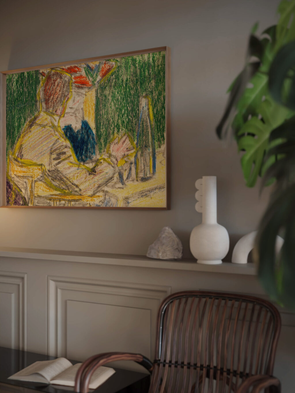 Kirchner und Dodo im Cafe Dresden 1906 Ernst Ludwig Kirchner video mockup