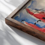 Kirkko 1919 Sulho Sipila close up dark wood mockup