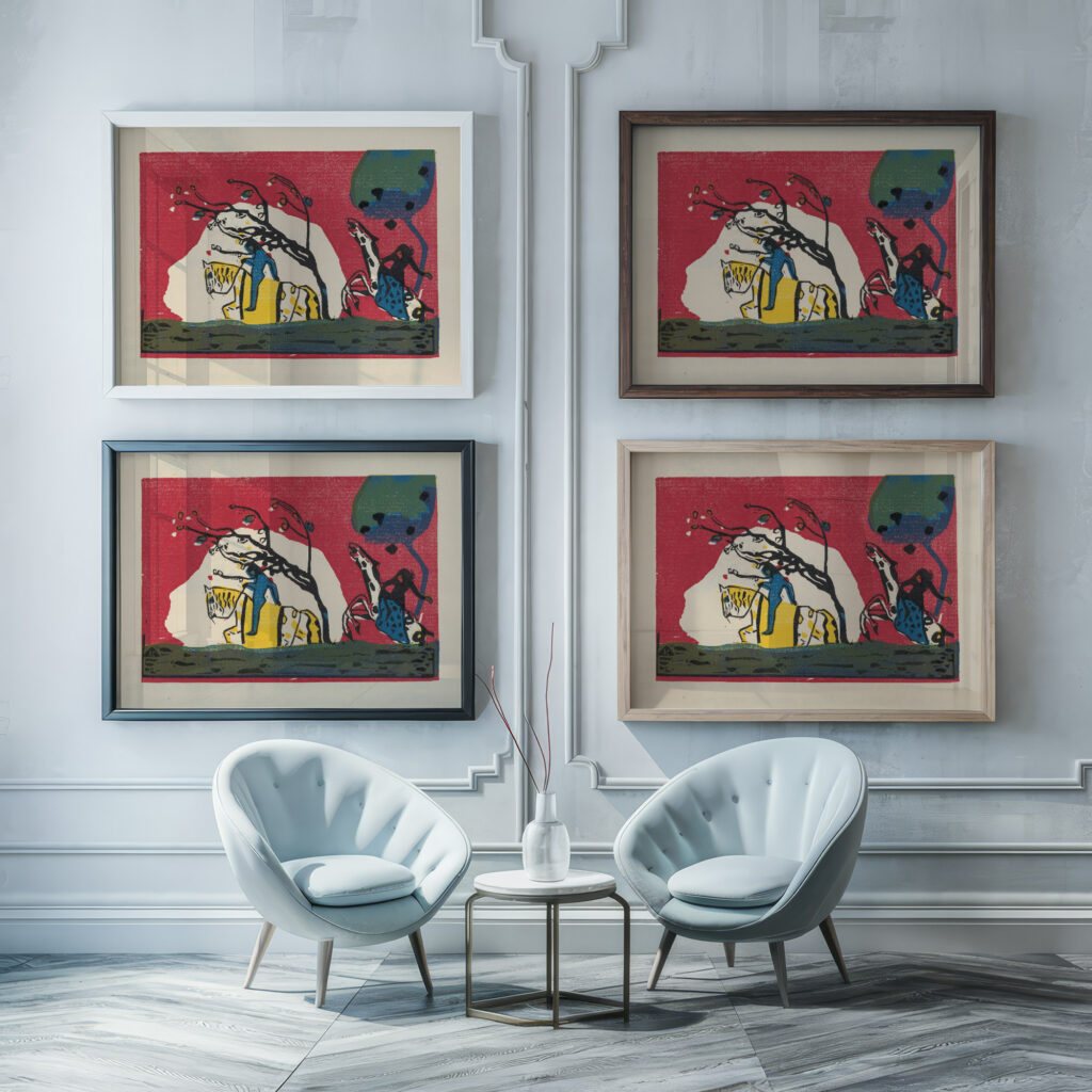 Klange Pl.01 1913 Wassily Kandinsky framed posters mockup