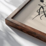 Klange Pl.02 1913 Wassily Kandinsky close up dark wood mockup