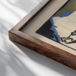 Klange Pl.04 1913 Wassily Kandinsky close up dark wood mockup