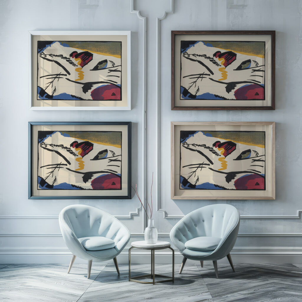 Klange Pl.04 1913 Wassily Kandinsky framed posters mockup
