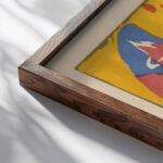 Klange Pl.05 1913 Wassily Kandinsky close up dark wood mockup