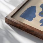 Klange Pl.07 1913 Wassily Kandinsky close up dark wood mockup