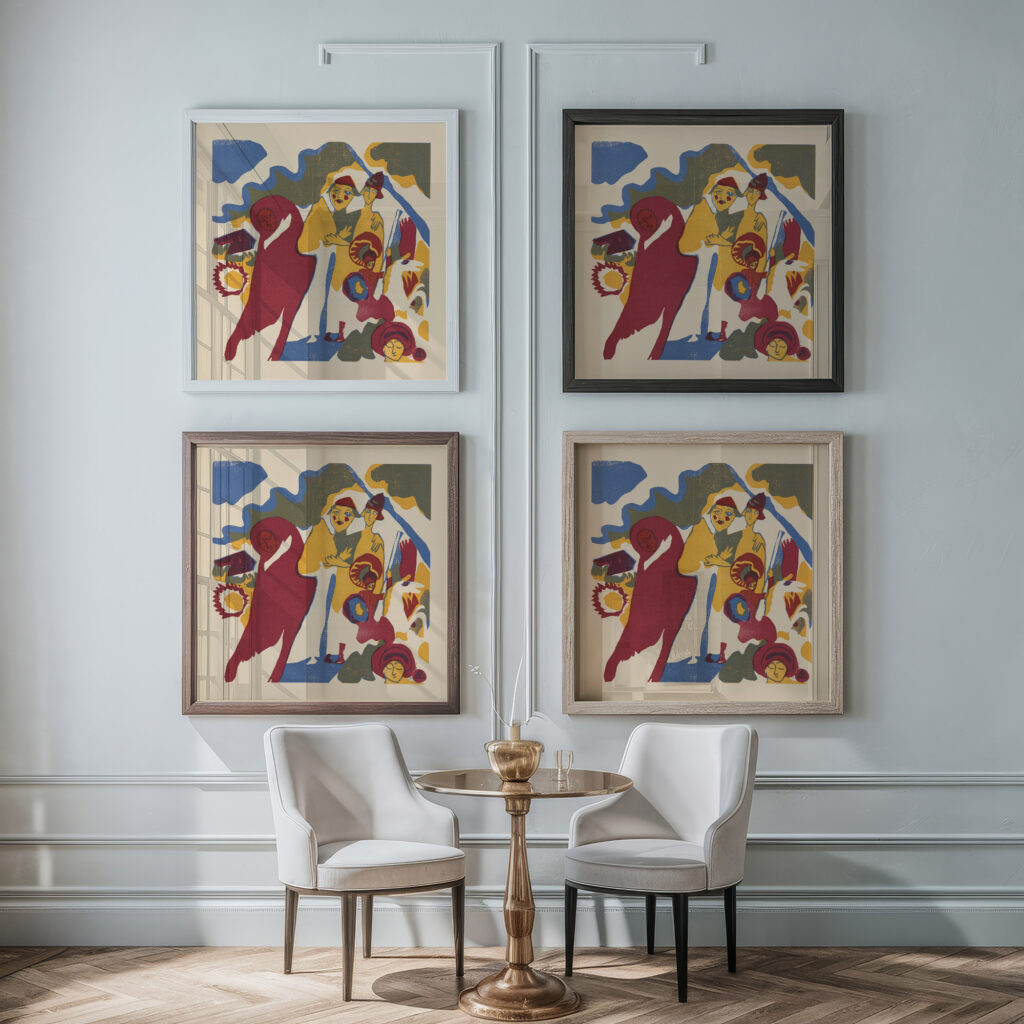Klange Pl.07 1913 Wassily Kandinsky framed posters mockup