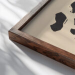 Klange Pl.10 1913 Wassily Kandinsky close up dark wood mockup