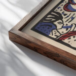 Klange Pl.11 1913 Wassily Kandinsky close up dark wood mockup