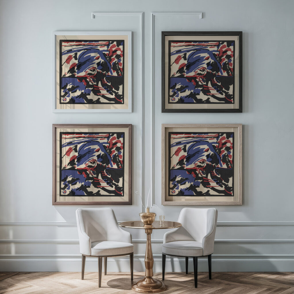 Klange Pl.12 1913 Wassily Kandinsky framed posters mockup