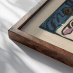 Klange Pl.13 1913 Wassily Kandinsky close up dark wood mockup