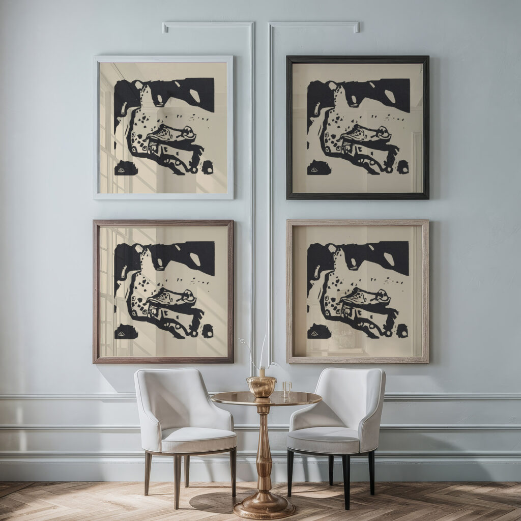 Klange Pl.14 1913 Wassily Kandinsky framed posters mockup