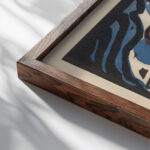 Klange Pl.15 1913 Wassily Kandinsky close up dark wood mockup