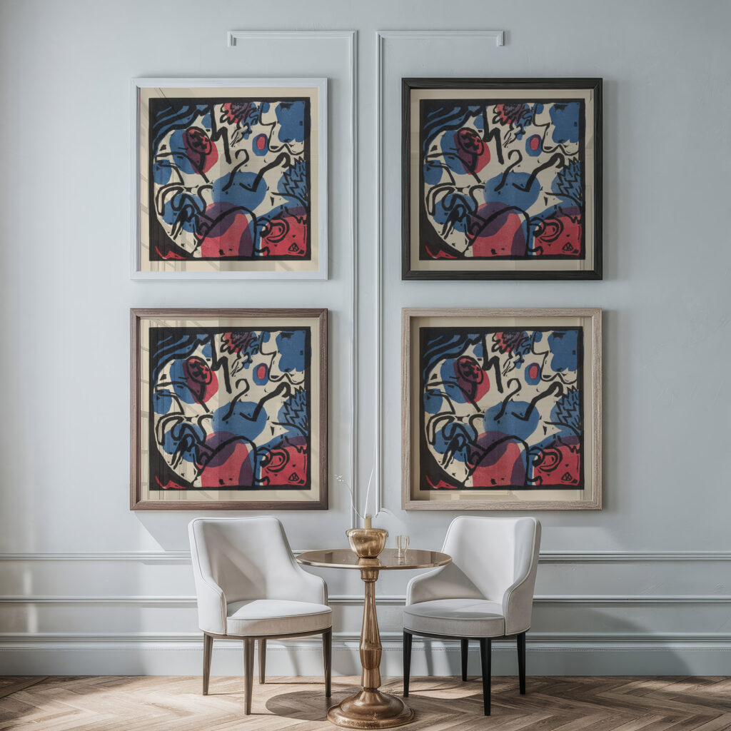Klange Pl.15 1913 Wassily Kandinsky framed posters mockup