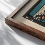 Klange Pl.16 1913 Wassily Kandinsky close up dark wood mockup