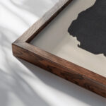 Klange Pl.17 1913 Wassily Kandinsky close up dark wood mockup