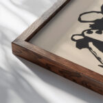 Klange Pl.18 1913 Wassily Kandinsky close up dark wood mockup