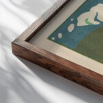 Klange Pl.23 1913 Wassily Kandinsky close up dark wood mockup