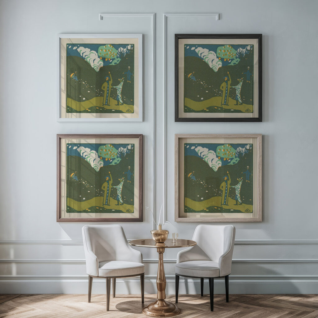 Klange Pl.23 1913 Wassily Kandinsky framed posters mockup