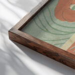 Klaprozen 1908 04 Hashiguchi Goyo close up dark wood mockup