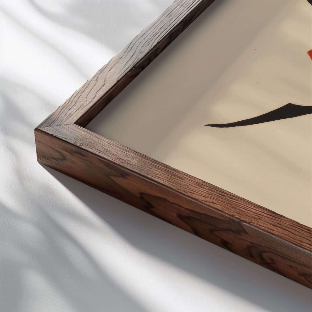 Kleine Welten I 1922 Wassily Kandinsky close up dark wood mockup