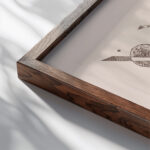 Kleine Welten IX 1922 Wassily Kandinsky close up dark wood mockup