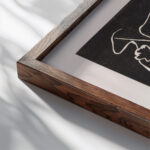 Kleine Welten VI 1922 Wassily Kandinsky close up dark wood mockup